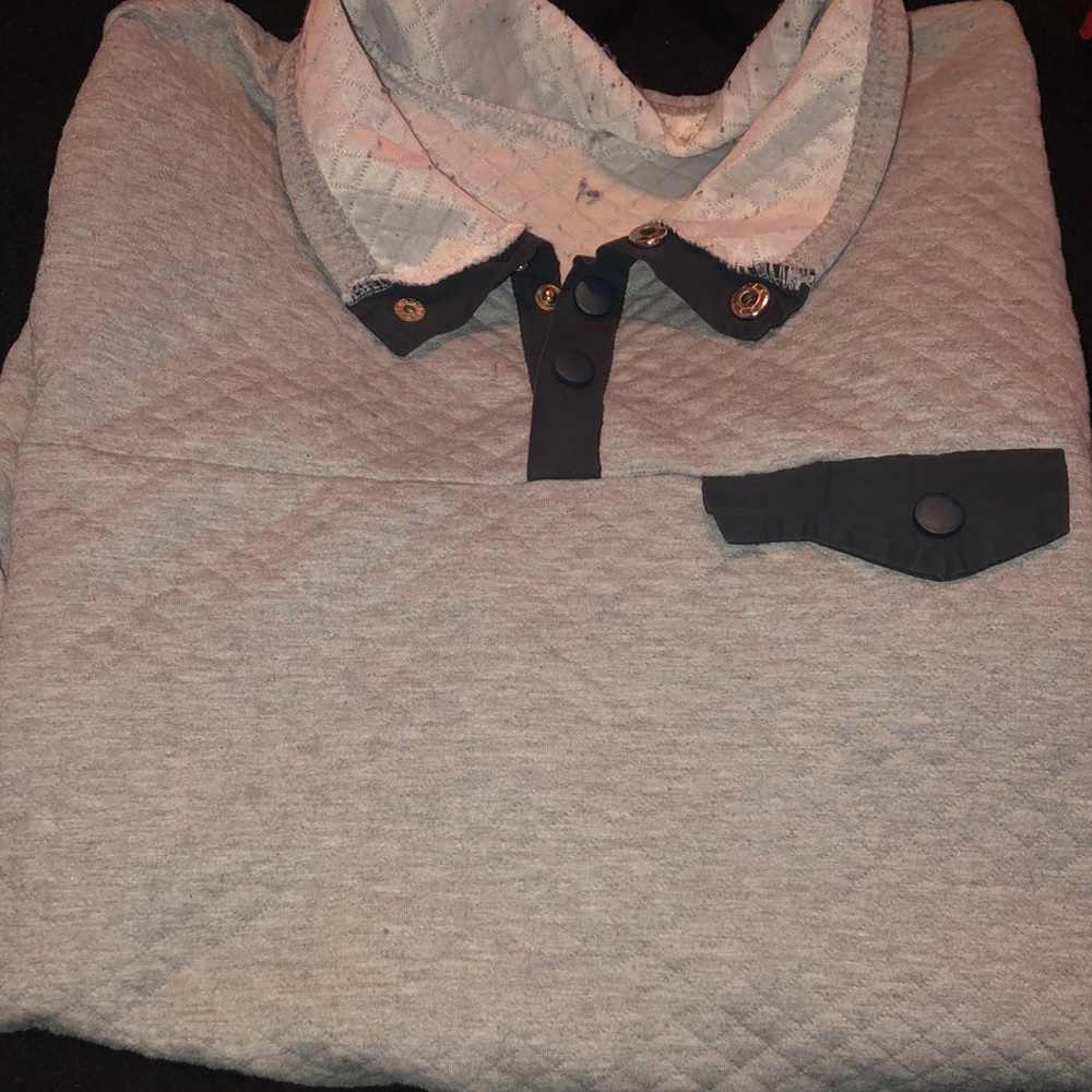 Cute quarter button up fleece